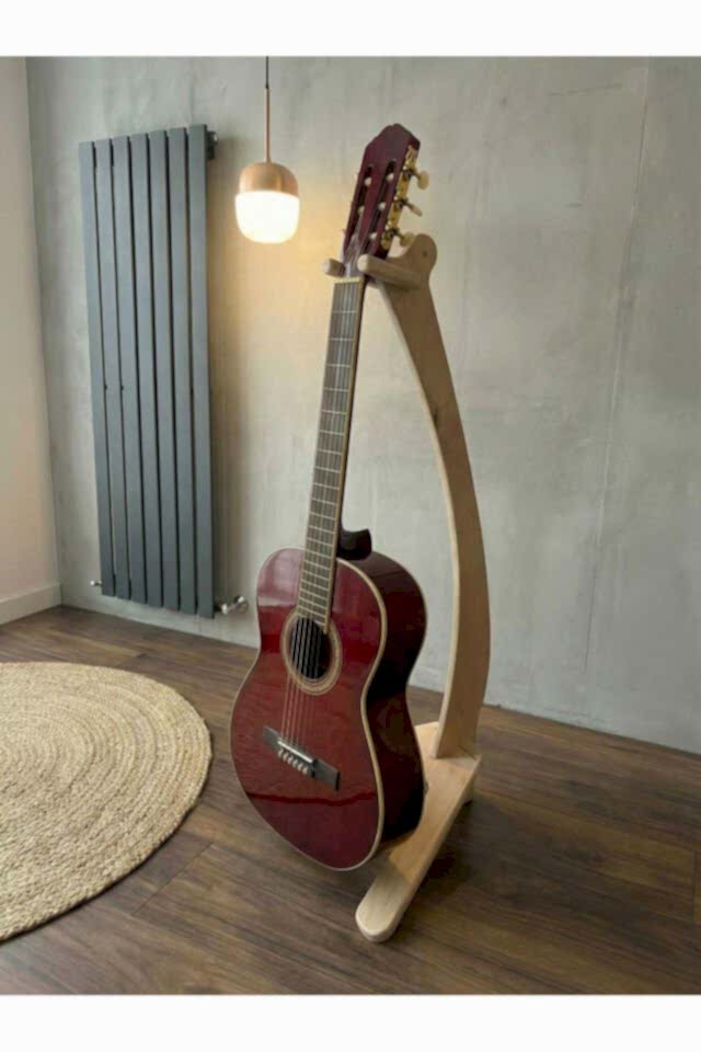 Montavo MNT02 Ham Ahşap Gitar Sehpası – Enstrüman Ayaklığı