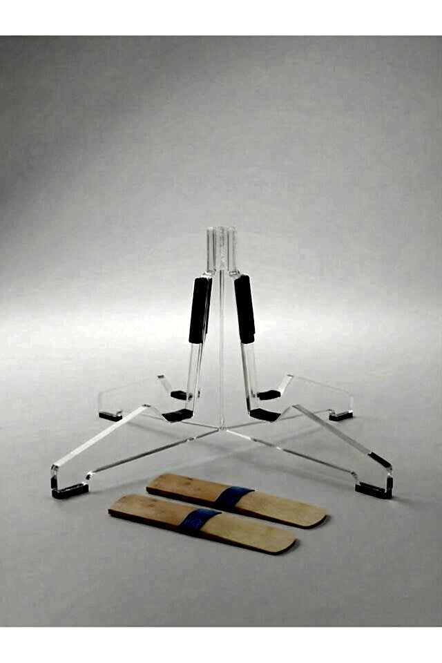Mavi Kuşak Klarnet Kamışı 1.5 Numara Standlı Set - 2'li + Klarnet Standı - Rigotti Hot and Swing