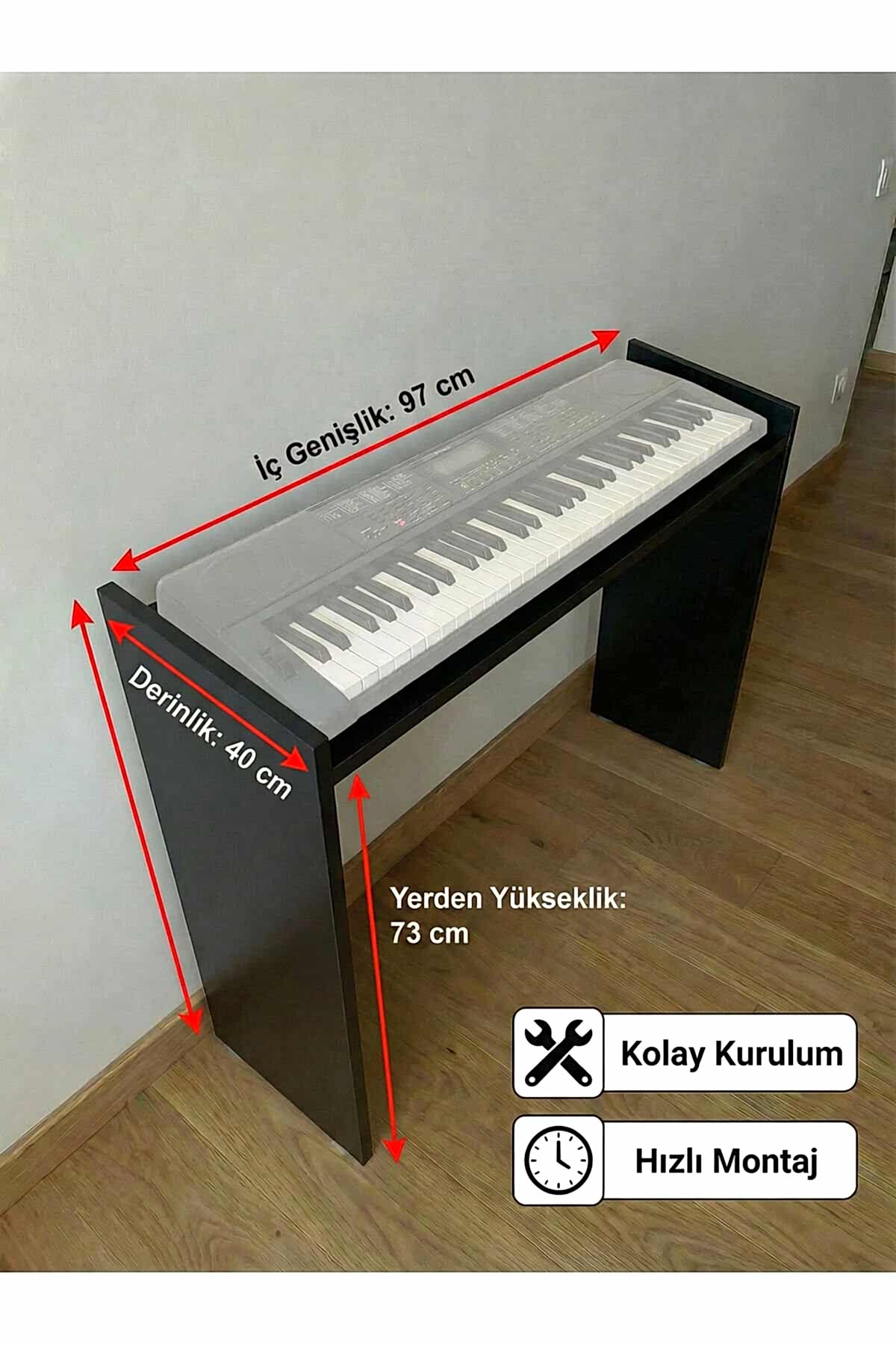 Montavo Siyah Org Sehpası – CT-X700, CT-S300, PS98, PS68, NEM-3100 Uyumlu