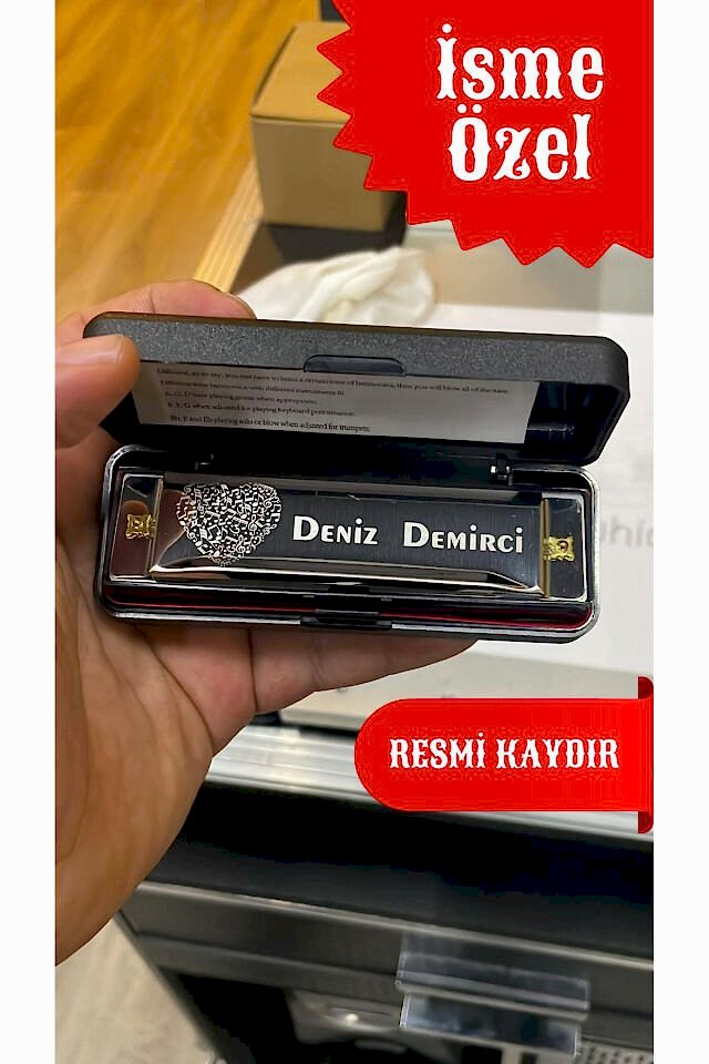 10 Delikli Mızıka Professional Harmonica - İSME ÖZEL