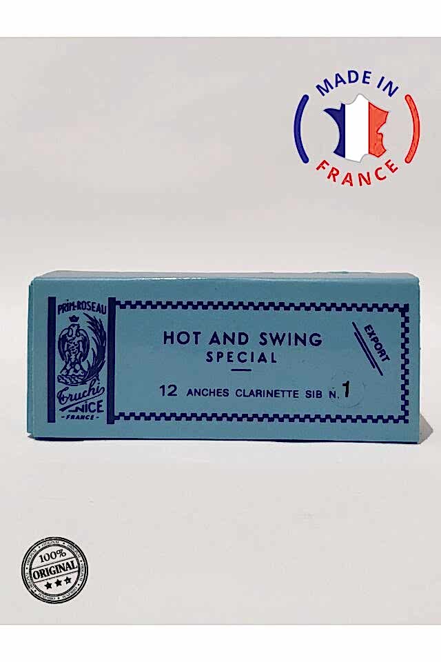 Mavi Kuşak Klarnet Kamışı 1 Numara Special - Rigotti Hot and Swing 12'li Kutu