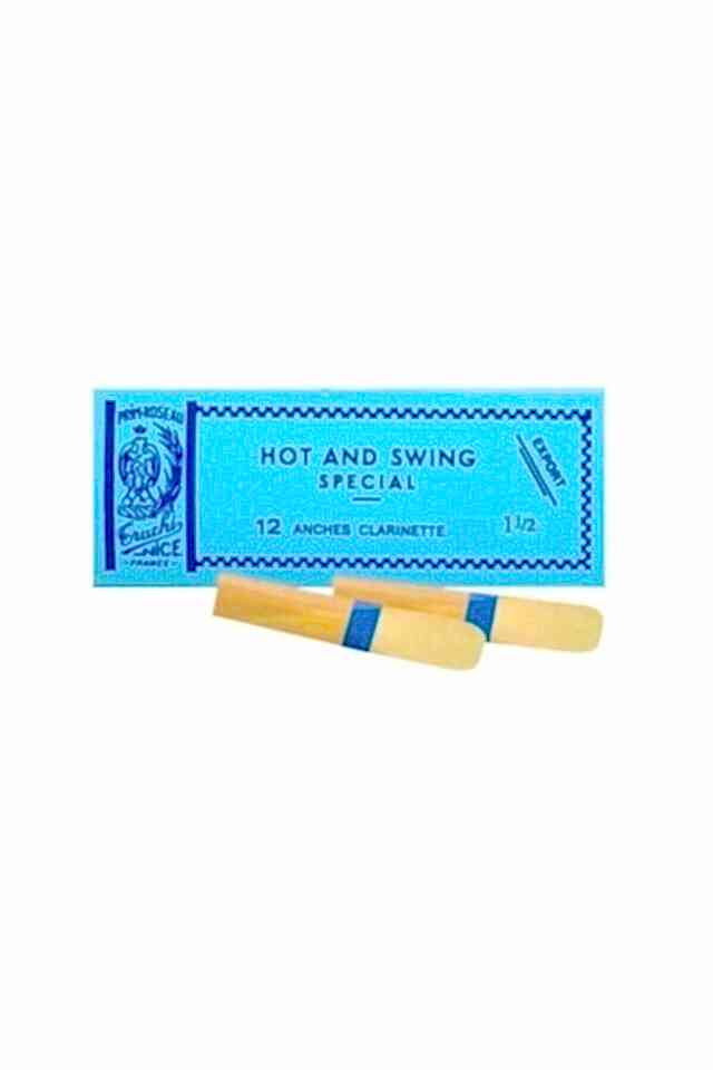 Mavi Kuşak HSCL Bb Klarnet Kamışı 1.5 Numara - Rigotti Hot and Swing 12'li Kutu