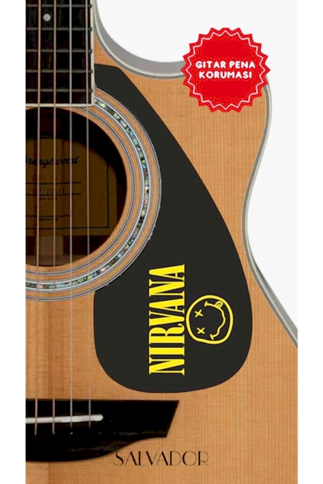 Akustik Gitar Pickguard - Kendinden Yapışkanlı Pena Korumalığı