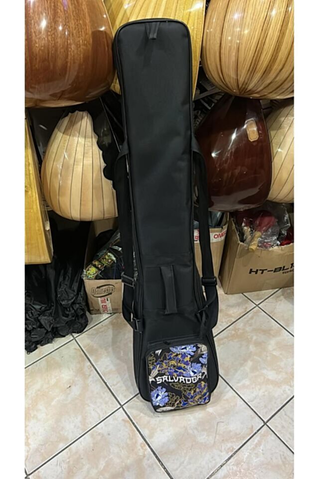 Saz Kılıfı Bağlama Kılıfı Korumalı Kalın Kılıf Kısa Sap Saz Kılıfı Cep Detaylı