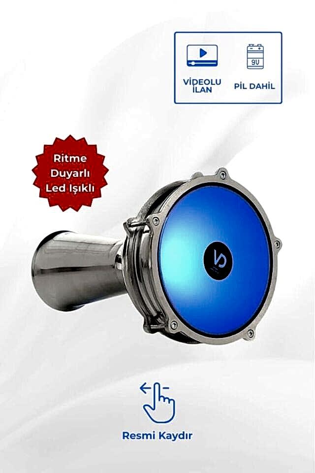 SV104AL LED Işıklı Ritme Duyarlı Alüminyum Klasik Darbuka