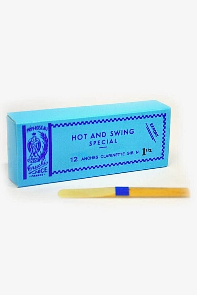 Mavi Kuşak Klarnet Kamışı 1.5 Numara - Rigotti Hot and Swing 12'li Kutu