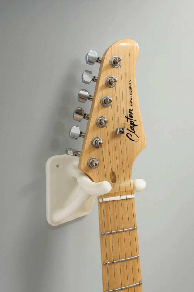 Montavo Beyaz Ukulele Duvar Askısı – ABS Plastik, Vida Hediyeli
