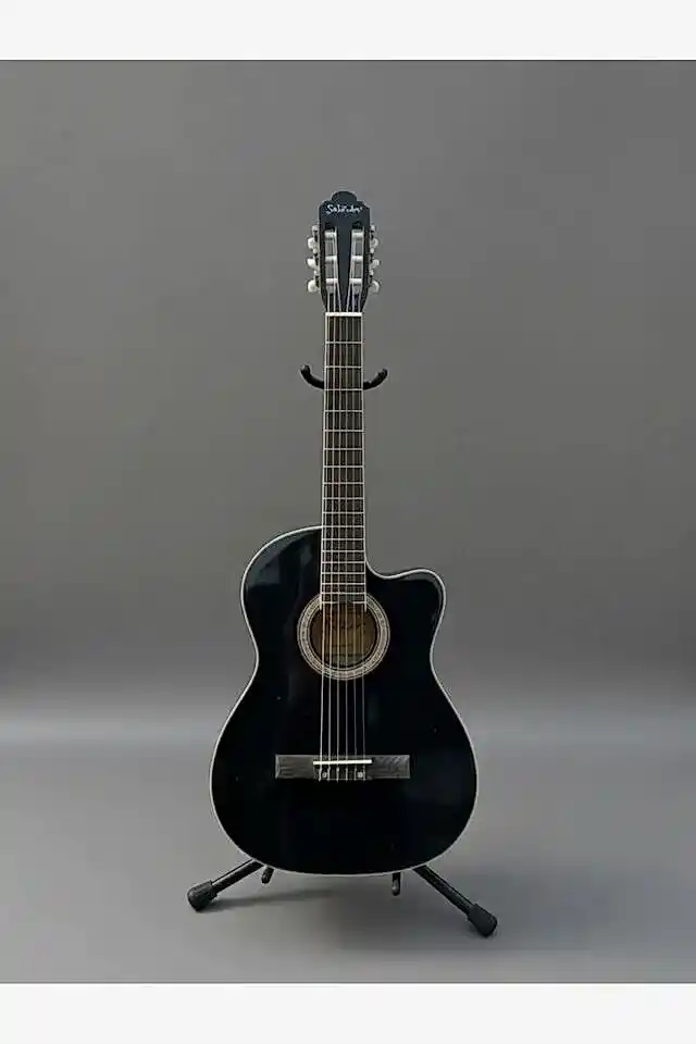 YNK2003 CEQ Elektro Klasik Gitar Kesik Kasa Cutaway Sap Ayarlı Pedli Kılıf Hediye