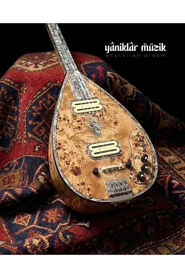 Elektro Profesyonel Uzun Sap Saz Bağlama Bağlaması Pedli Bağlama Kılıfı