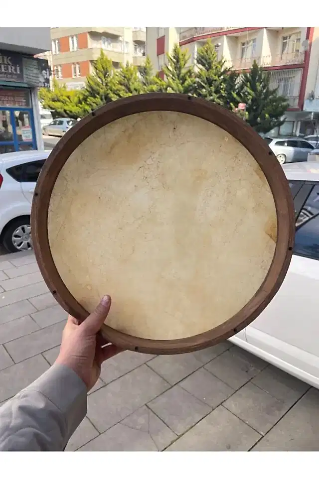 Akortlu Hayvan Derili Bendir 45 cm - Kılıf Hediyeli Perküsyon