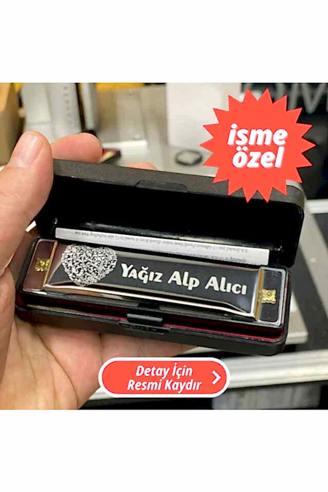 İsme Özel Mızıka – Hohner H1005 Profesyonel 10 Delikli Harmonika