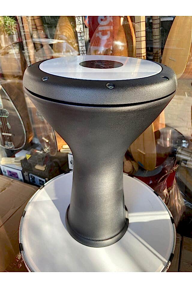 Profesyonel Döküm Darbuka Büyük Boy Mısır Çömlek Darbuka Mat Siyah