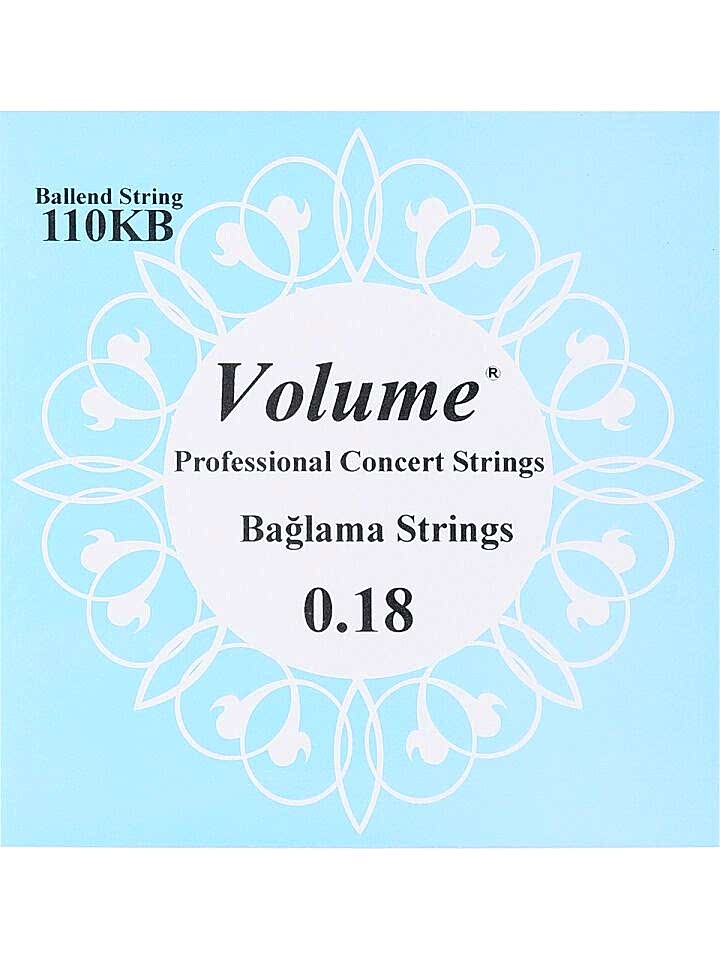 110KB Boncuklu Kısa Sap Bağlama Teli 0.18 Concert Serisi - Profesyonel Konser Teli